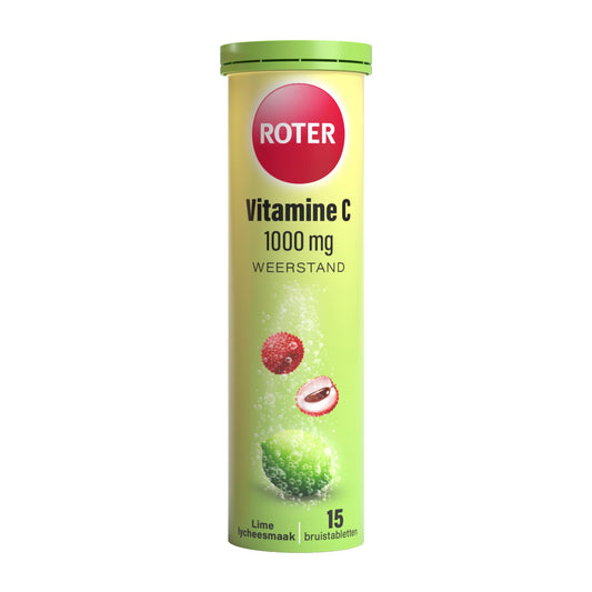 Roter Vitamine c 1000 mg bruis lime/lychee