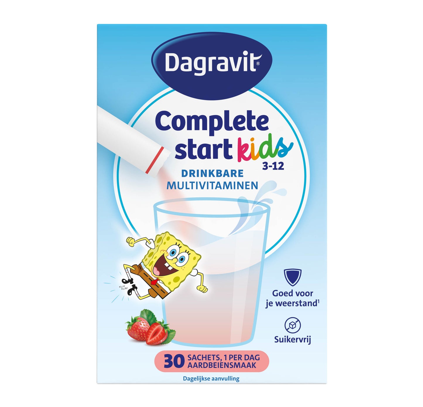 Dagravit Kids start multivitamine aardbei