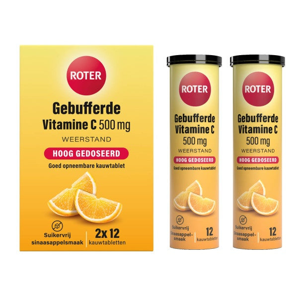 Roter Vitamine c gebufferde 500 mg