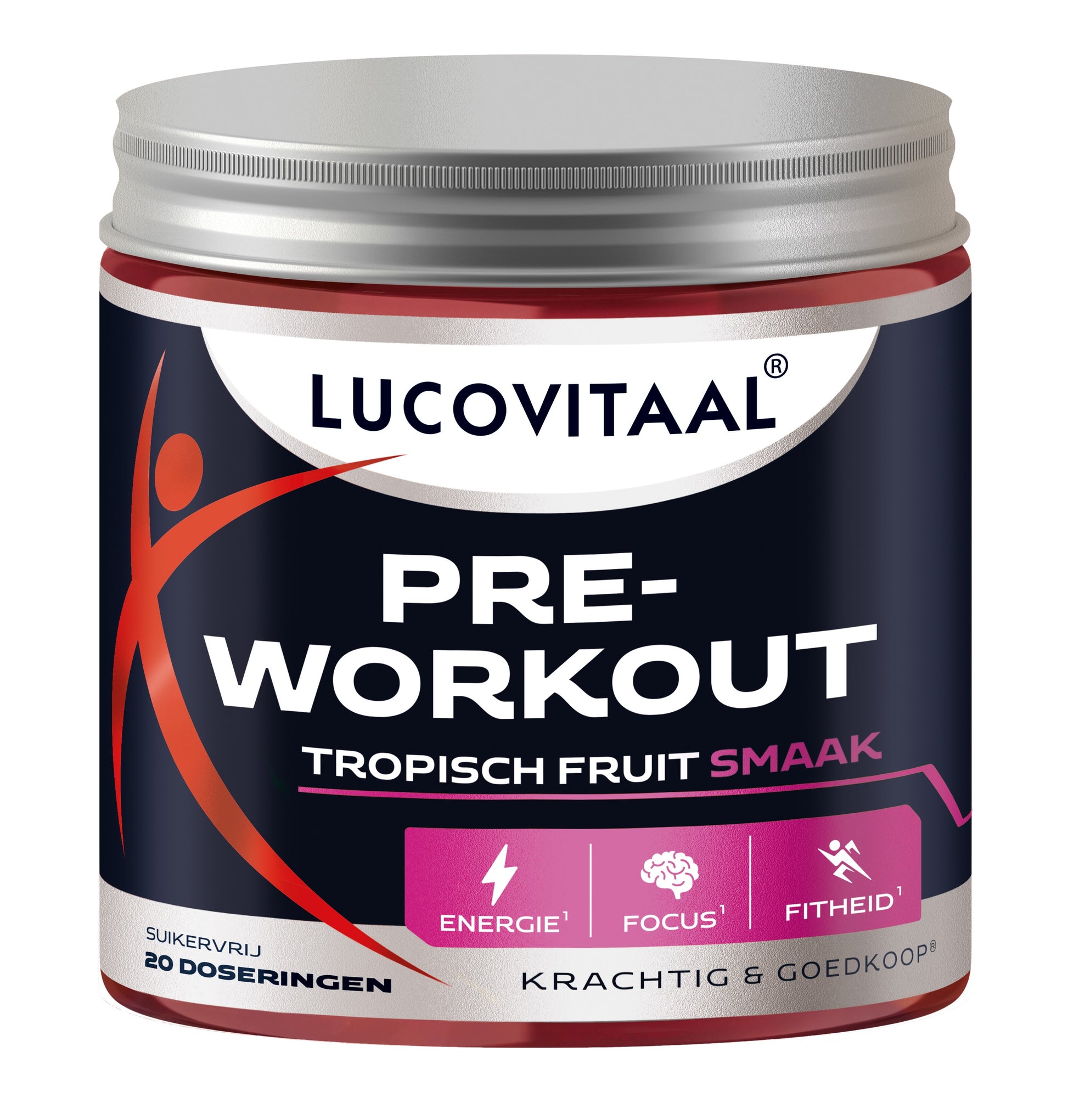 Lucovitaal Sport pre workout tropisch fruit