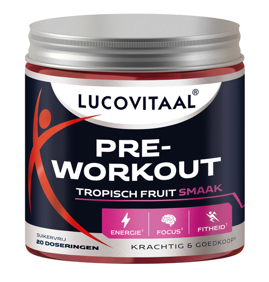Lucovitaal Sport pre workout tropisch fruit