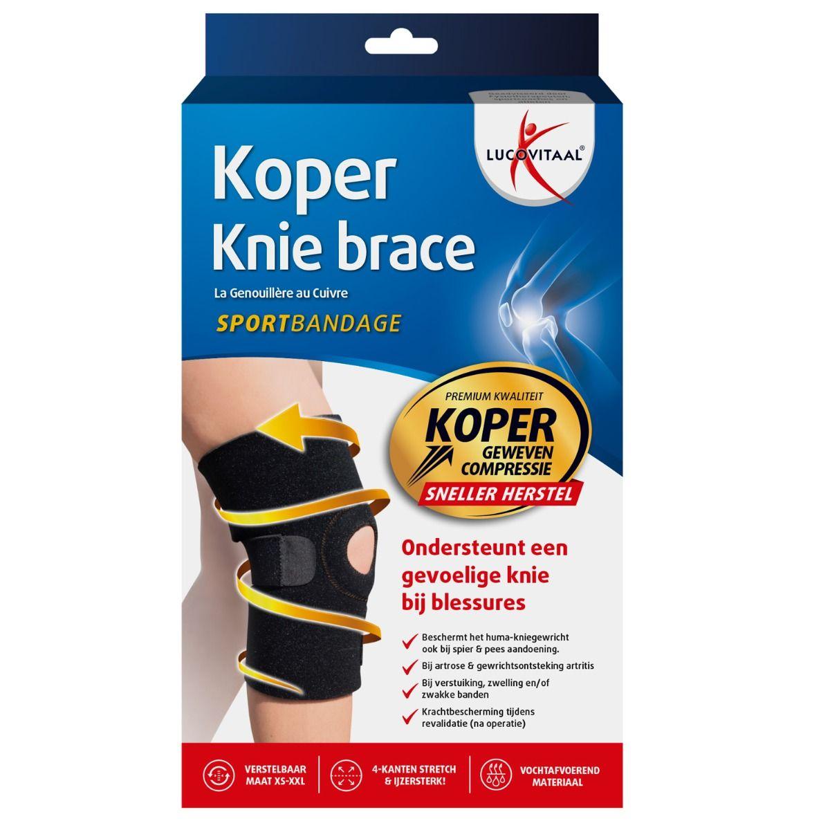 Lucovitaal Brace knie koper