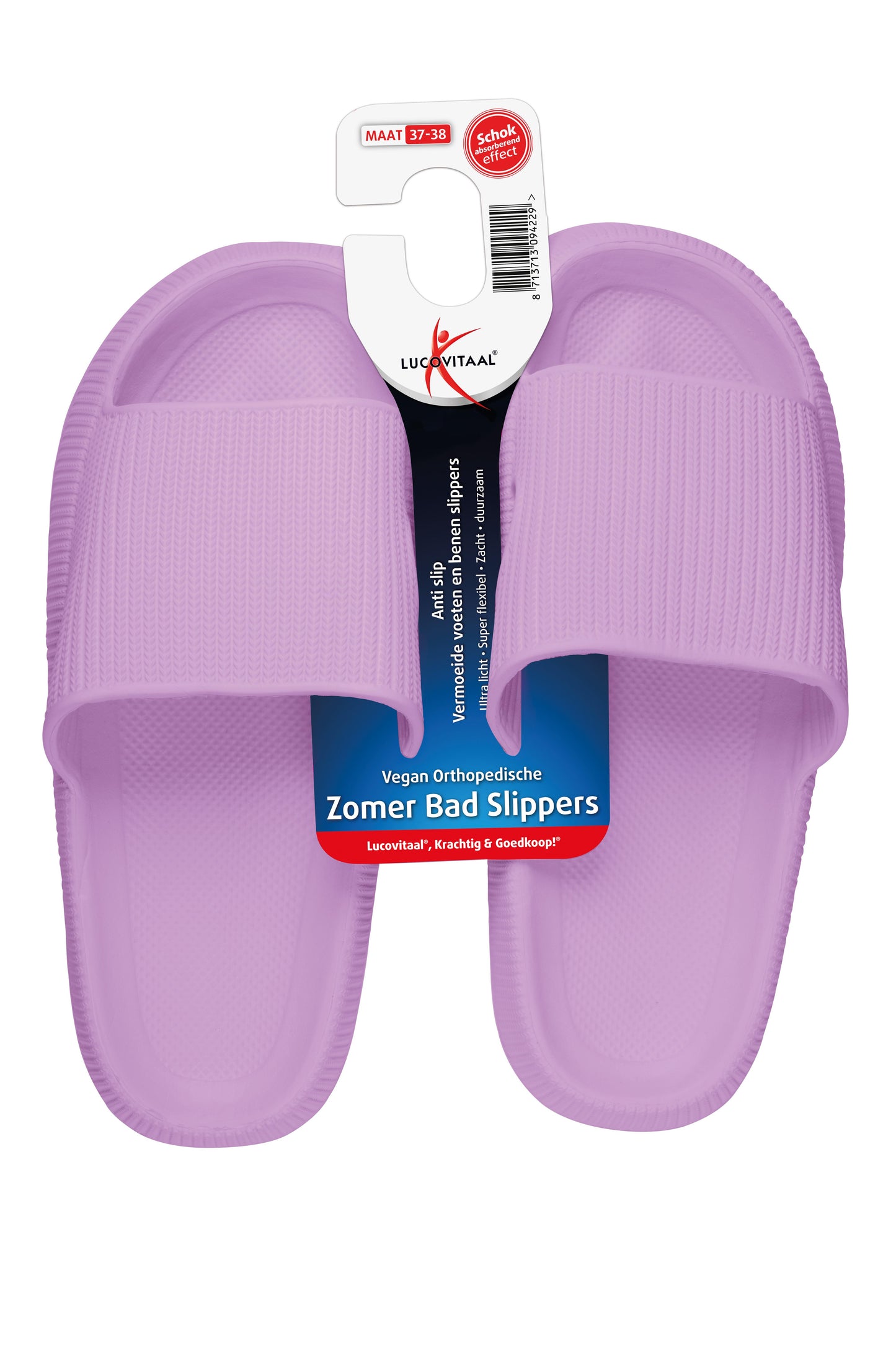Lucovitaal Badslipper orthopedisch 37-38 roze