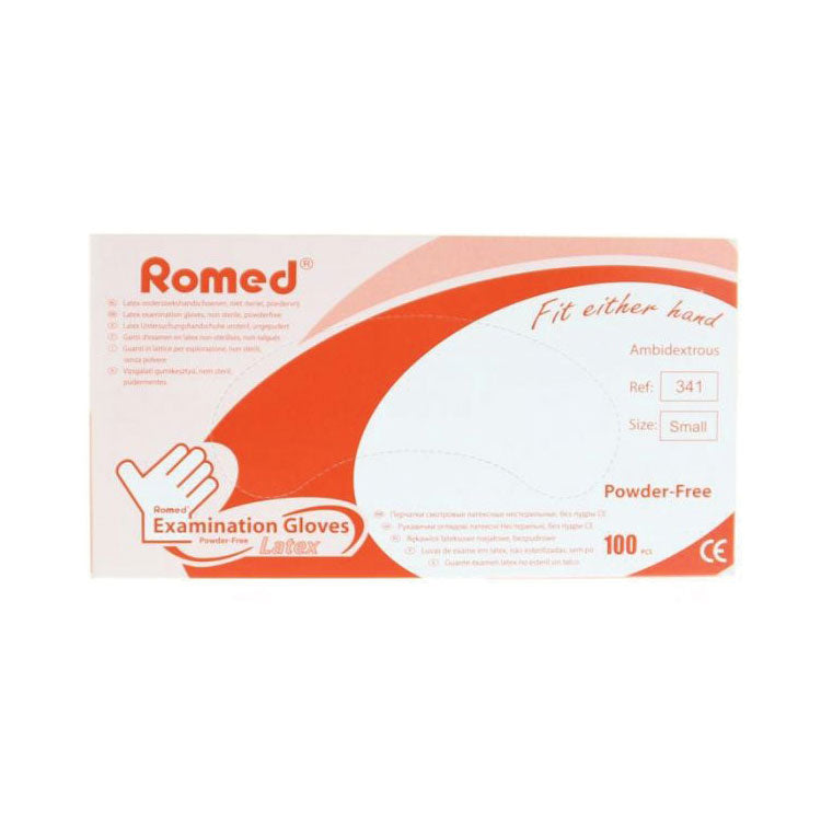 Romed Latex onderzoek handschoenen poeder vrij s