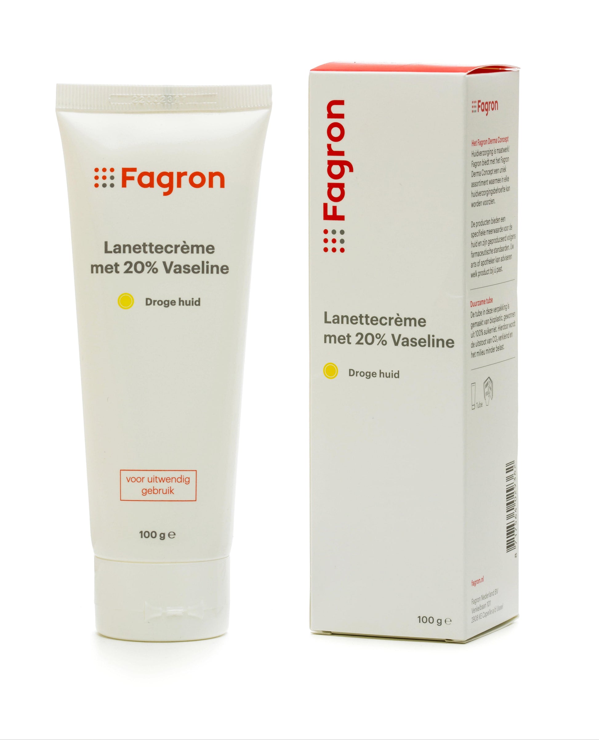 Fagron Lanettecreme + 20% vaseline in doosje