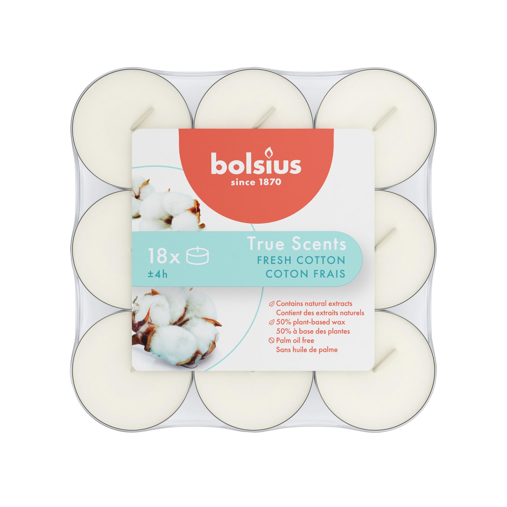 Bolsius Geurtheelichten true scents fresh cotton