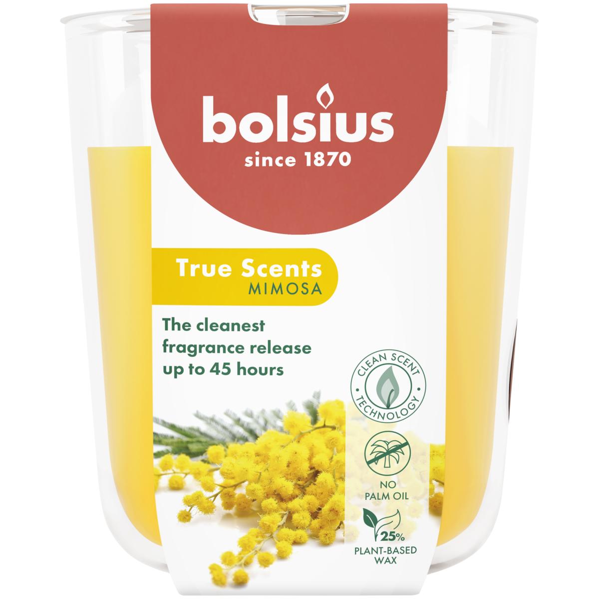 Bolsius Geurglas 97/85 true scents mimosa