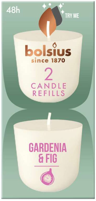 Bolsius Clean light navulling gardenia / fig