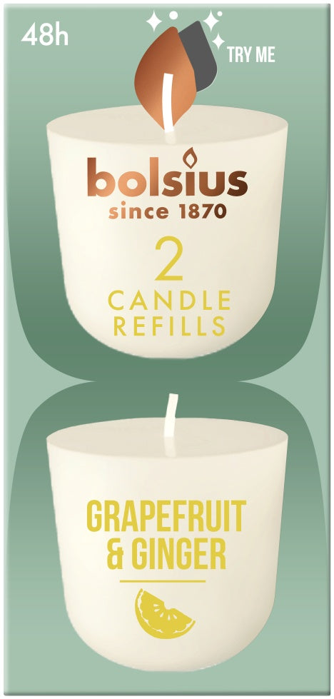 Bolsius Clean light navulling grapefruit / ginger