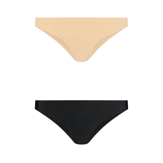 Bye Bra - invisible brazilian nude + black l