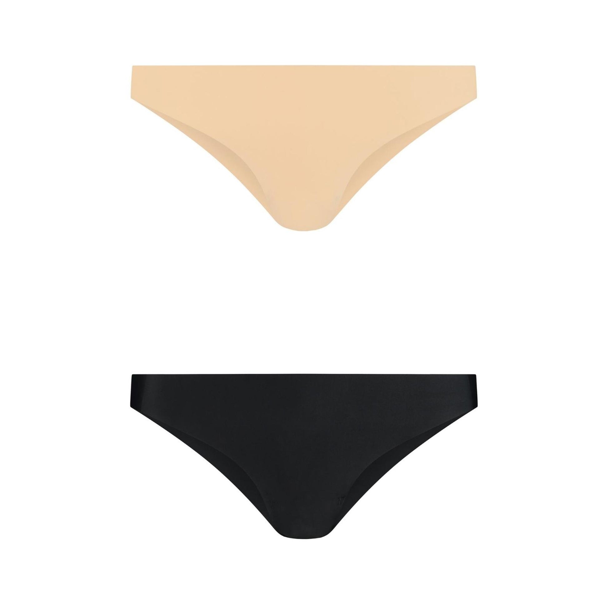 Bye Bra - invisible brazilian nude + black xl