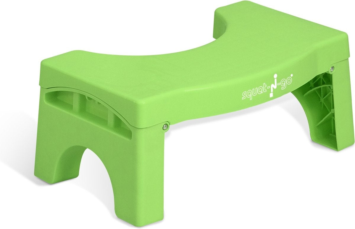 Squat-N-Go - opvouwbaar toiletkruk / optimale zithouding groen
