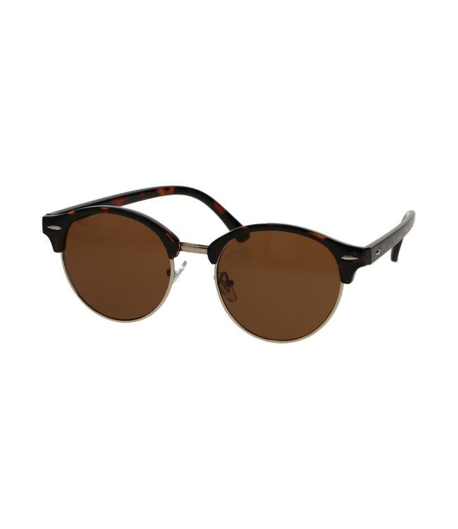 Spectrum Zonnebril unisex club rond havana goud bruin