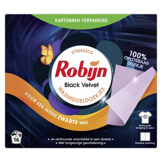 Robijn Wasmiddeldoekjes black