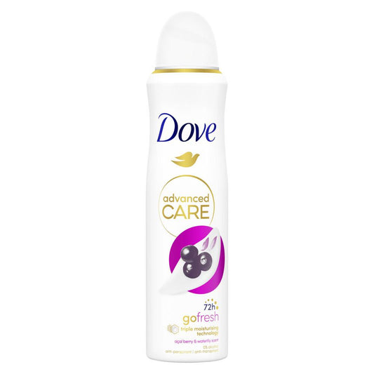 Dove Deospray anti transpirant go fresh acai & waterlily