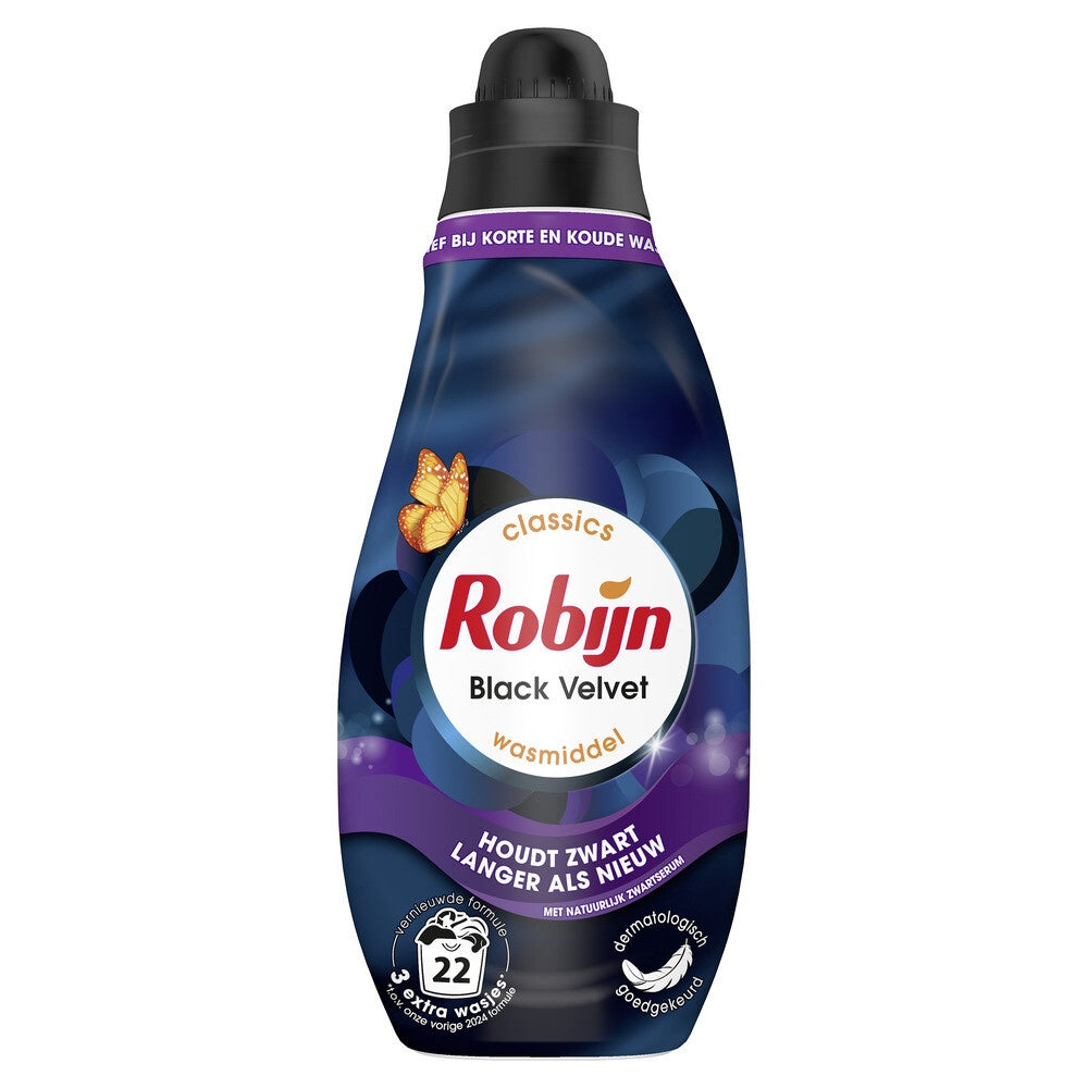 Robijn Vloeibaar wasmiddel klein & krachtig black velvet