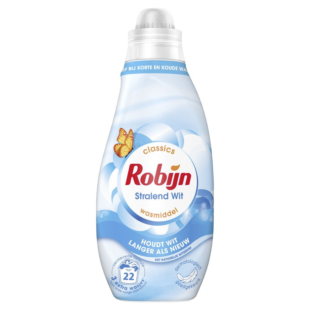 Robijn Vloeibaar wasmiddel klein & krachtig stralend wit