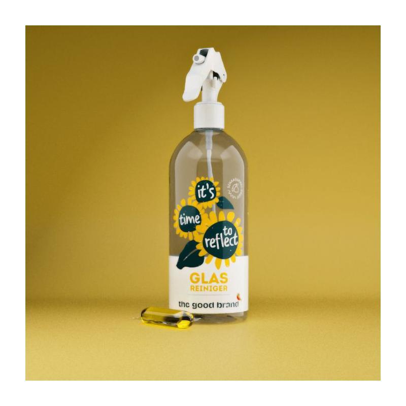 The Good Brand Glasreiniger sprayfles + 1 pod