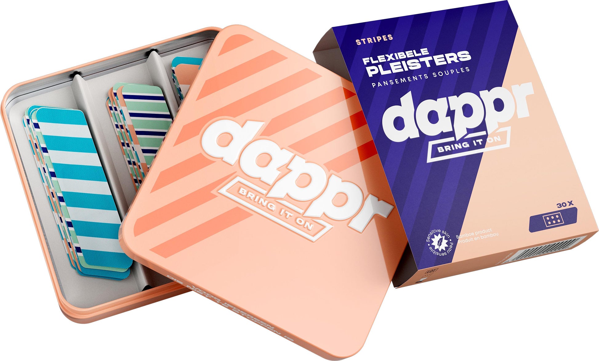 Dappr Stripes pleisters - heling warrior stripes