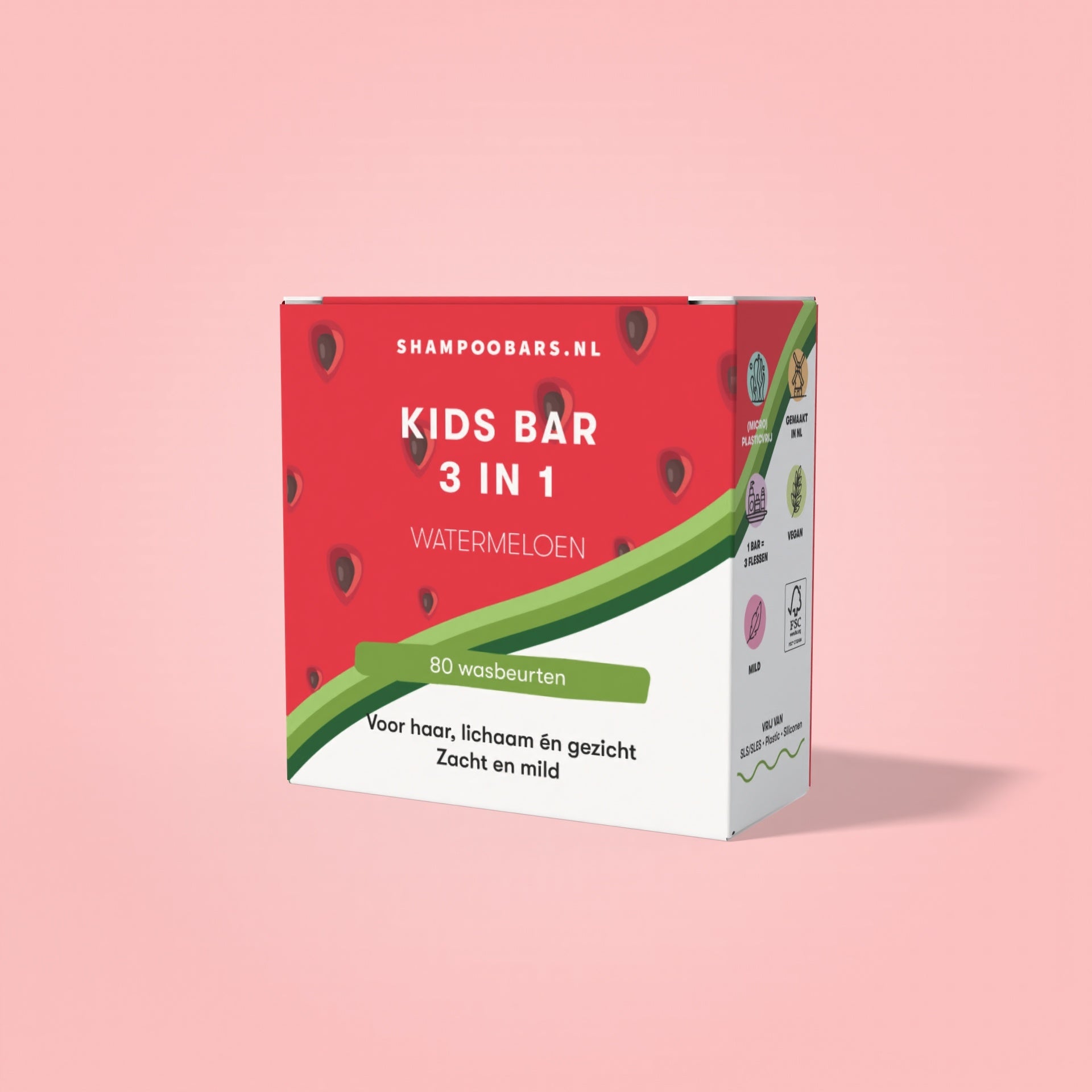 Shampoobars 3 in 1 bar kids watermeloen