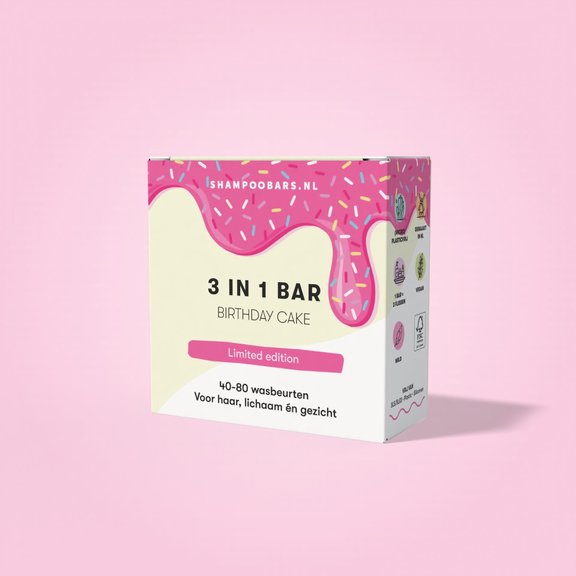 Shampoobars 3 in 1 bar birthday cake