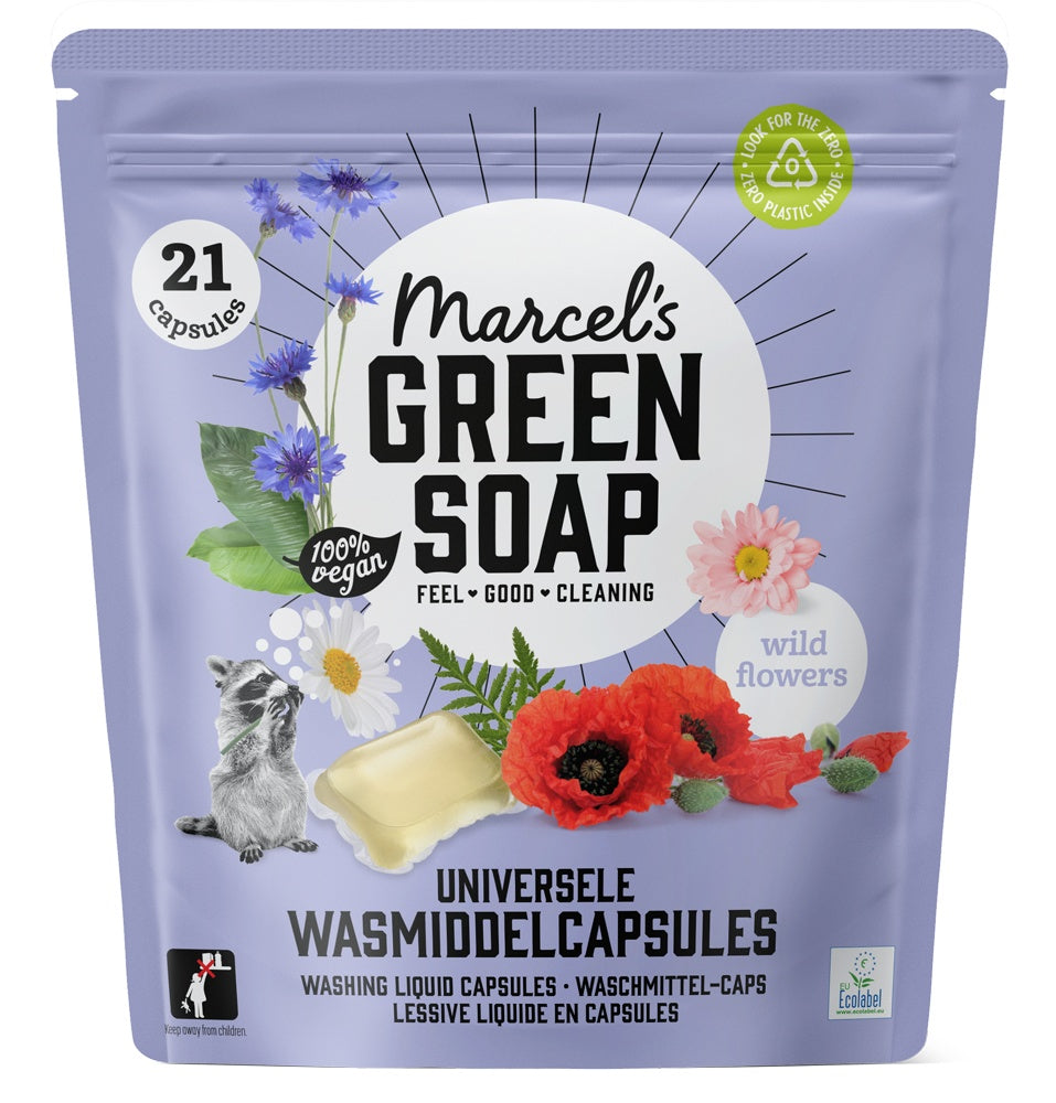 Marcels Green Soap Wascapsules universeel wilde bloemen