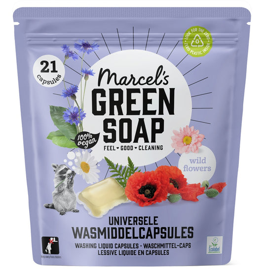 Marcels Green Soap Wascapsules universeel wilde bloemen
